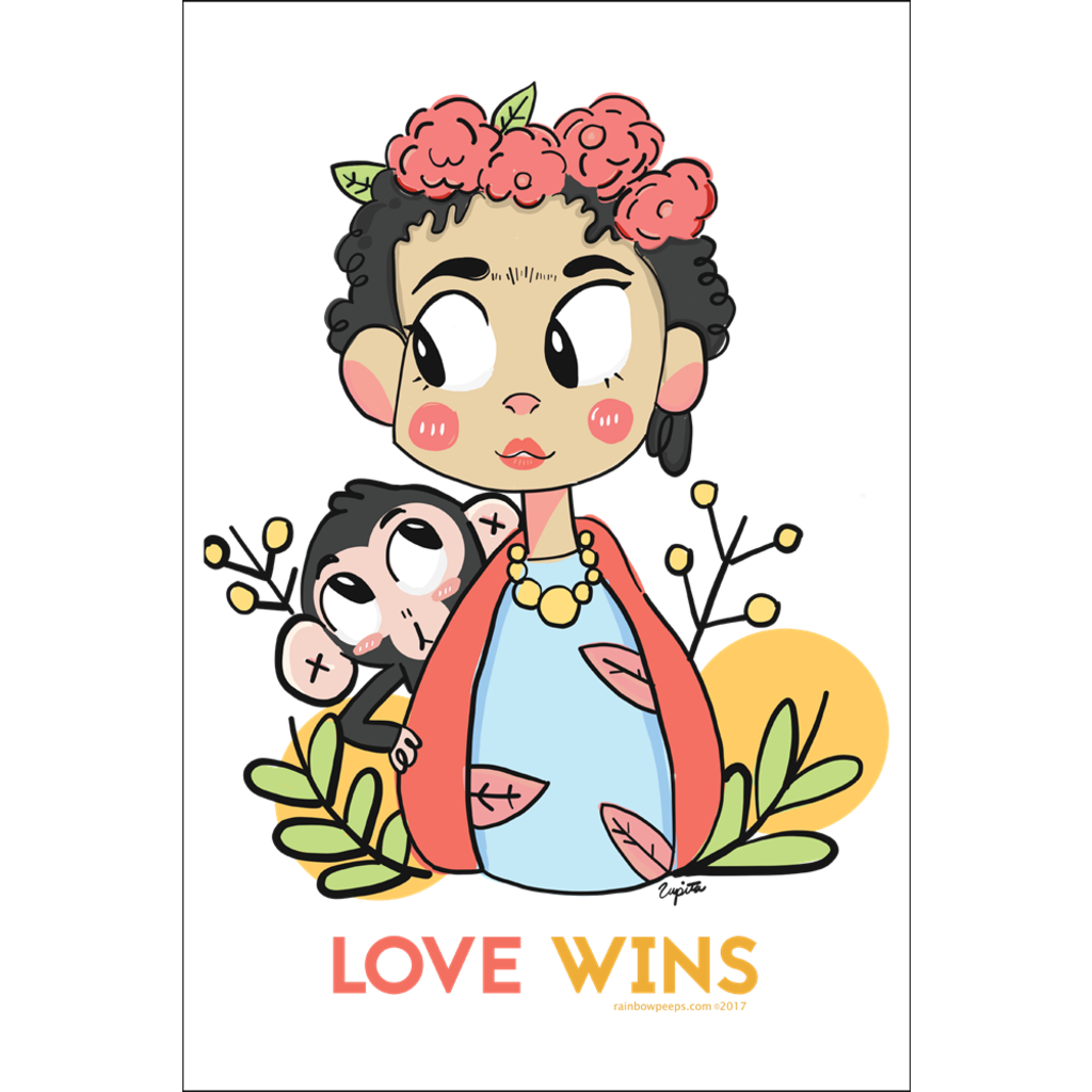 FRIDA LOVE WINS Poster