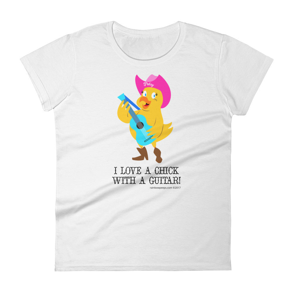 I LOVE A CHICK WITH A GUITAR! Women's Tee