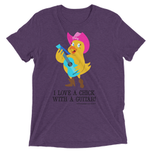 I LOVE A CHICK WITH A GUITAR Unisex T shirt