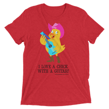 I LOVE A CHICK WITH A GUITAR Unisex T shirt