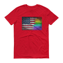 USA & LGBT PRIDE FLAGS UNISEX T SHIRT