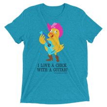 I LOVE A CHICK WITH A GUITAR Unisex T shirt