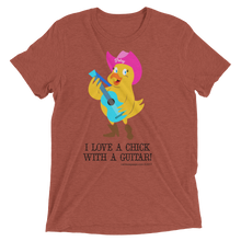 I LOVE A CHICK WITH A GUITAR Unisex T shirt