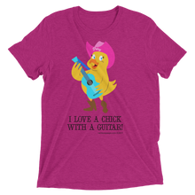 I LOVE A CHICK WITH A GUITAR Unisex T shirt