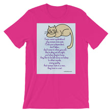 CAT TRAITS ARE MAN'S RUIN Short Sleeve Unisex T Shirt